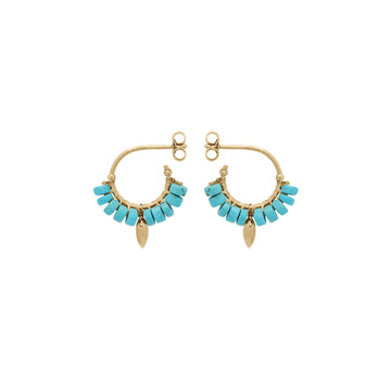 Earrings BRYCE Turquoise - SEA TRENDY
