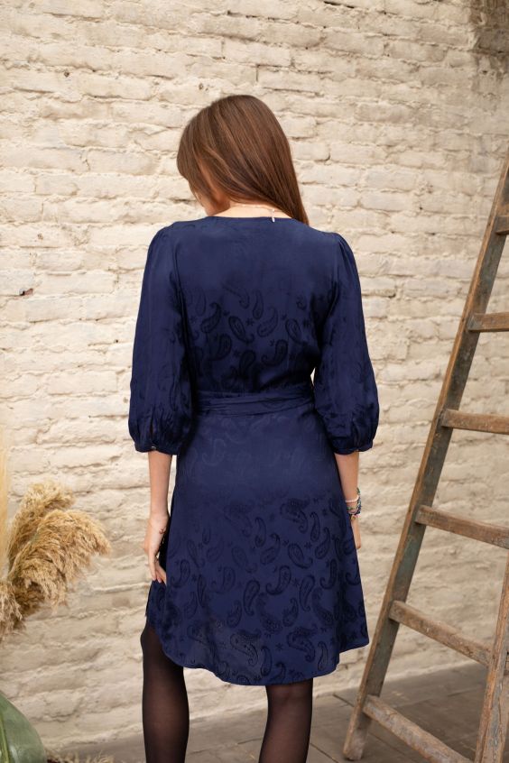 DRESS SHIMA NAVY